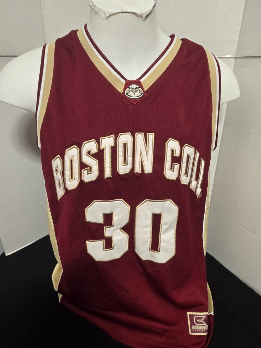 Boston College Eagles #30 Basketball Jersey Men's Large Colosseum Stitched NCAA